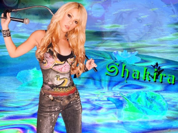 Free Send to Mobile Phone Shakira Celebrities Female wallpaper num.44