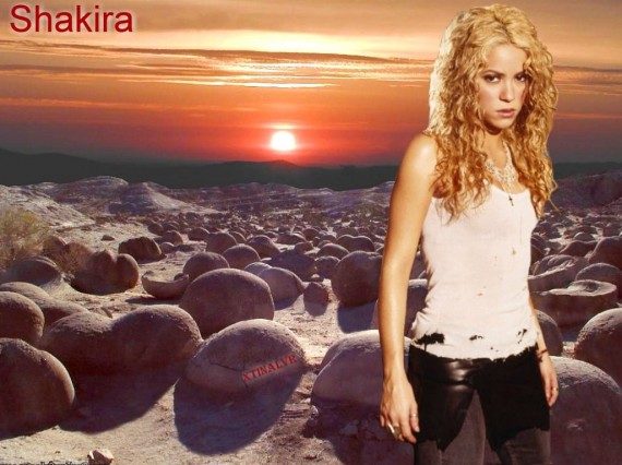Free Send to Mobile Phone Shakira Celebrities Female wallpaper num.15