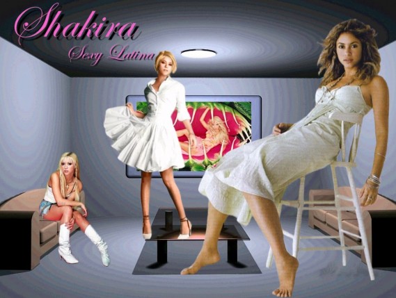 Free Send to Mobile Phone Shakira Celebrities Female wallpaper num.47