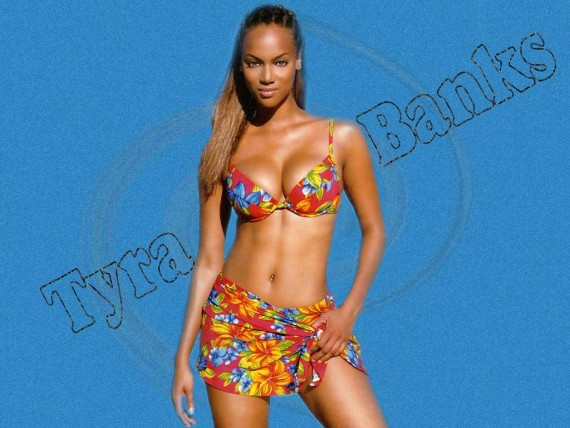 Free Send to Mobile Phone Tyra Banks Celebrities Female wallpaper num.35