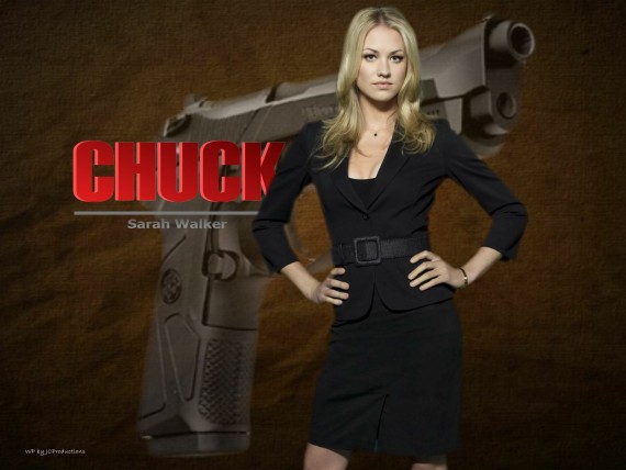 Free Send to Mobile Phone chuck, spy Yvonne Strahovski wallpaper num.2