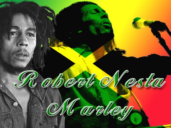 Free Send to Mobile Phone Bob Marley Celebrities Male wallpaper num.12