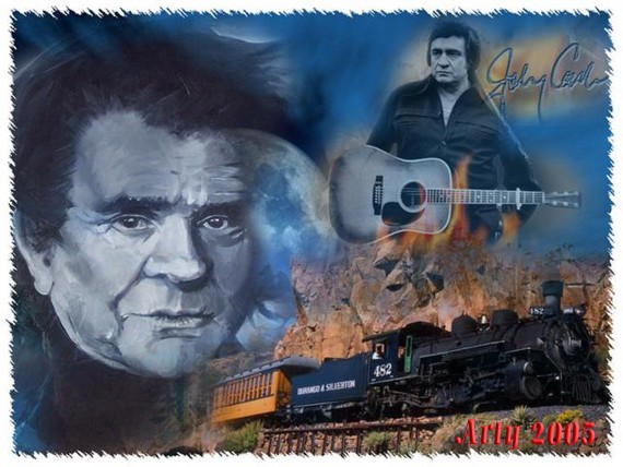 Free Send to Mobile Phone Johnny Cash Celebrities Male wallpaper num.1