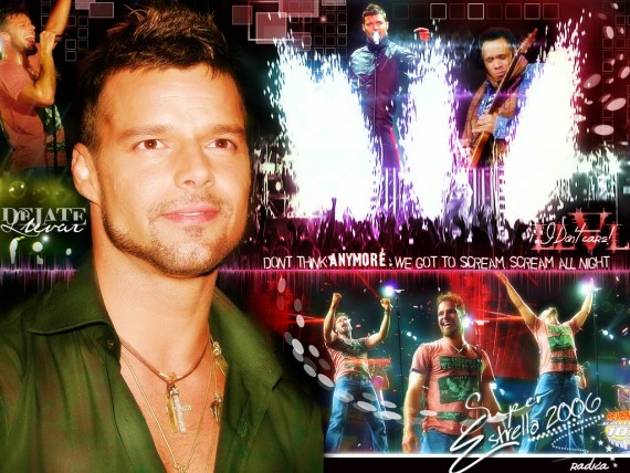 Free Send to Mobile Phone Ricky Martin Celebrities Male wallpaper num.40