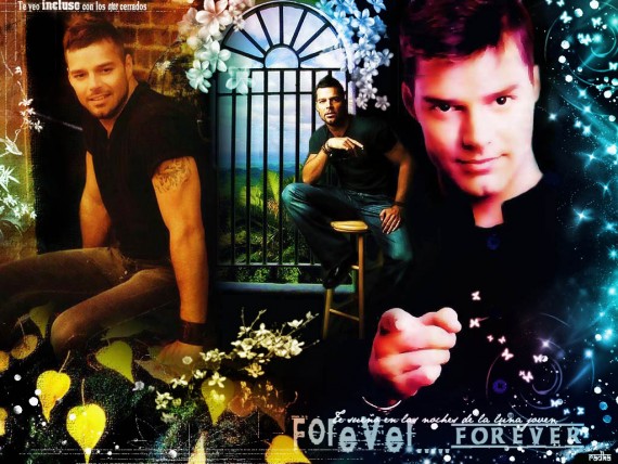 Free Send to Mobile Phone Ricky Martin Celebrities Male wallpaper num.8