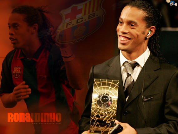 Free Send to Mobile Phone receives prize Ronaldinho wallpaper num.9