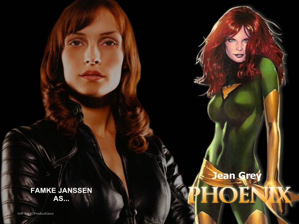 Download xmen, jean grey, phoenix, fire, sexy, famke janssen, famke, janssen Character Jean Grey Phoenix wallpaper / 1024x768