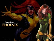 xmen, jean grey, phoenix, fire, sexy, famke janssen, famke, janssen / Character Jean Grey Phoenix