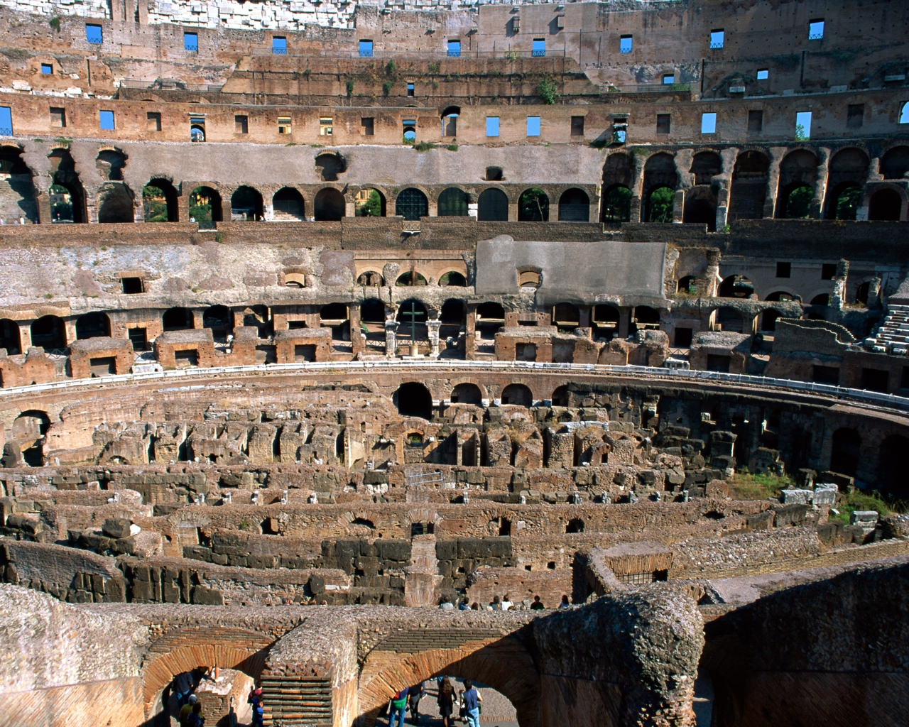 Download HQ The Coliseum (lat. Colosseum, italy Colosseo) Italy wallpaper / 1280x1024