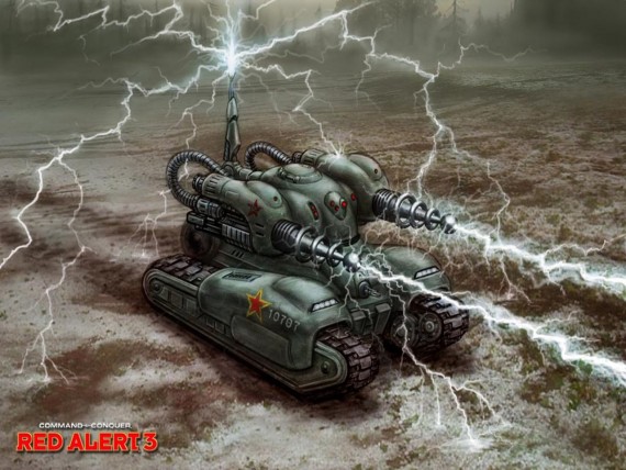 Free Send to Mobile Phone Lightnings Tank Command & Conquer: Red Alert 3 wallpaper num.2