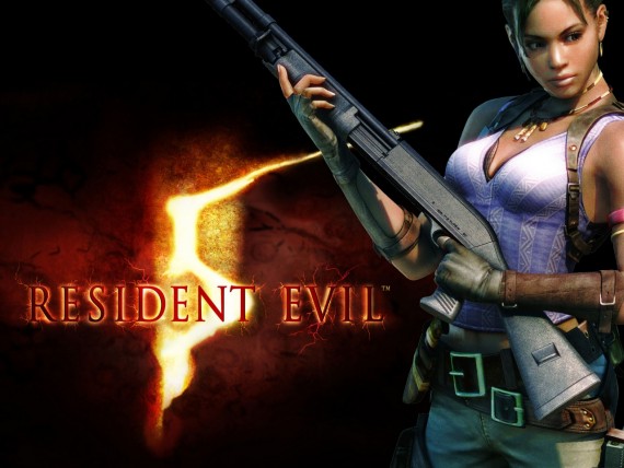 Free Send to Mobile Phone girl with gun Resident Evil wallpaper num.3