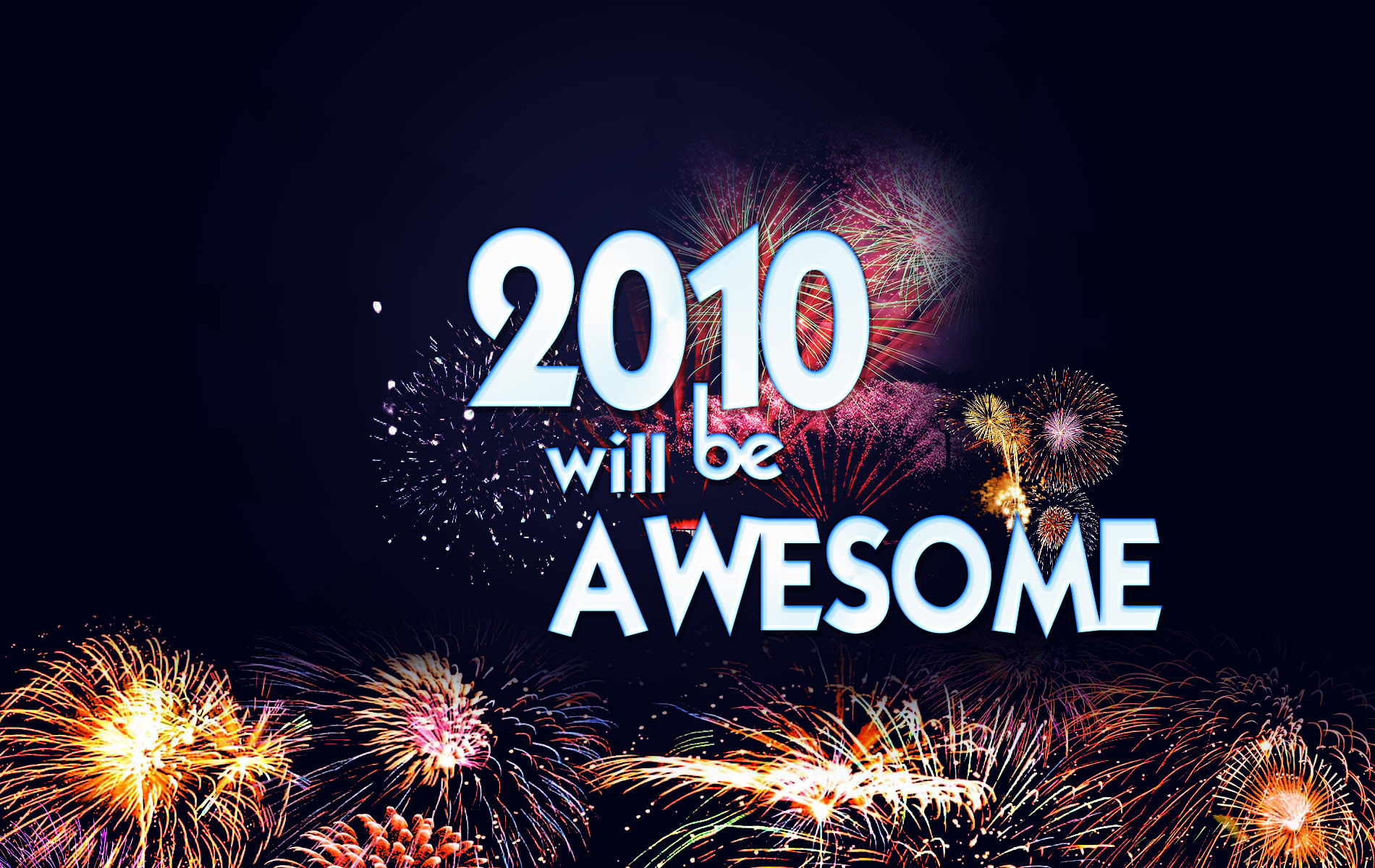 Download HQ Happy New Year 2010 wallpaper / Holidays / 1900x1200