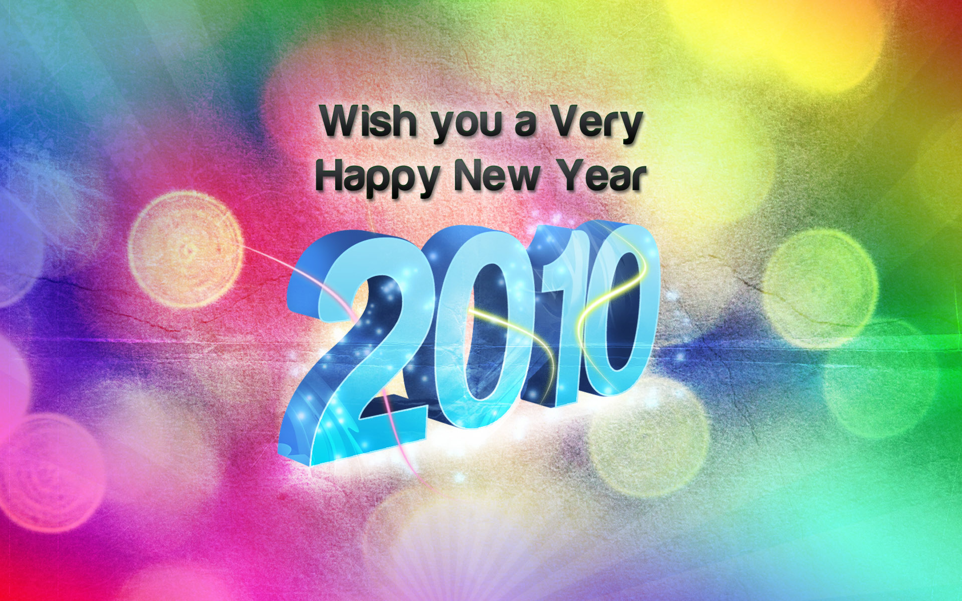 Download High quality Happy New Year 2010 wallpaper / Holidays / 1920x1200