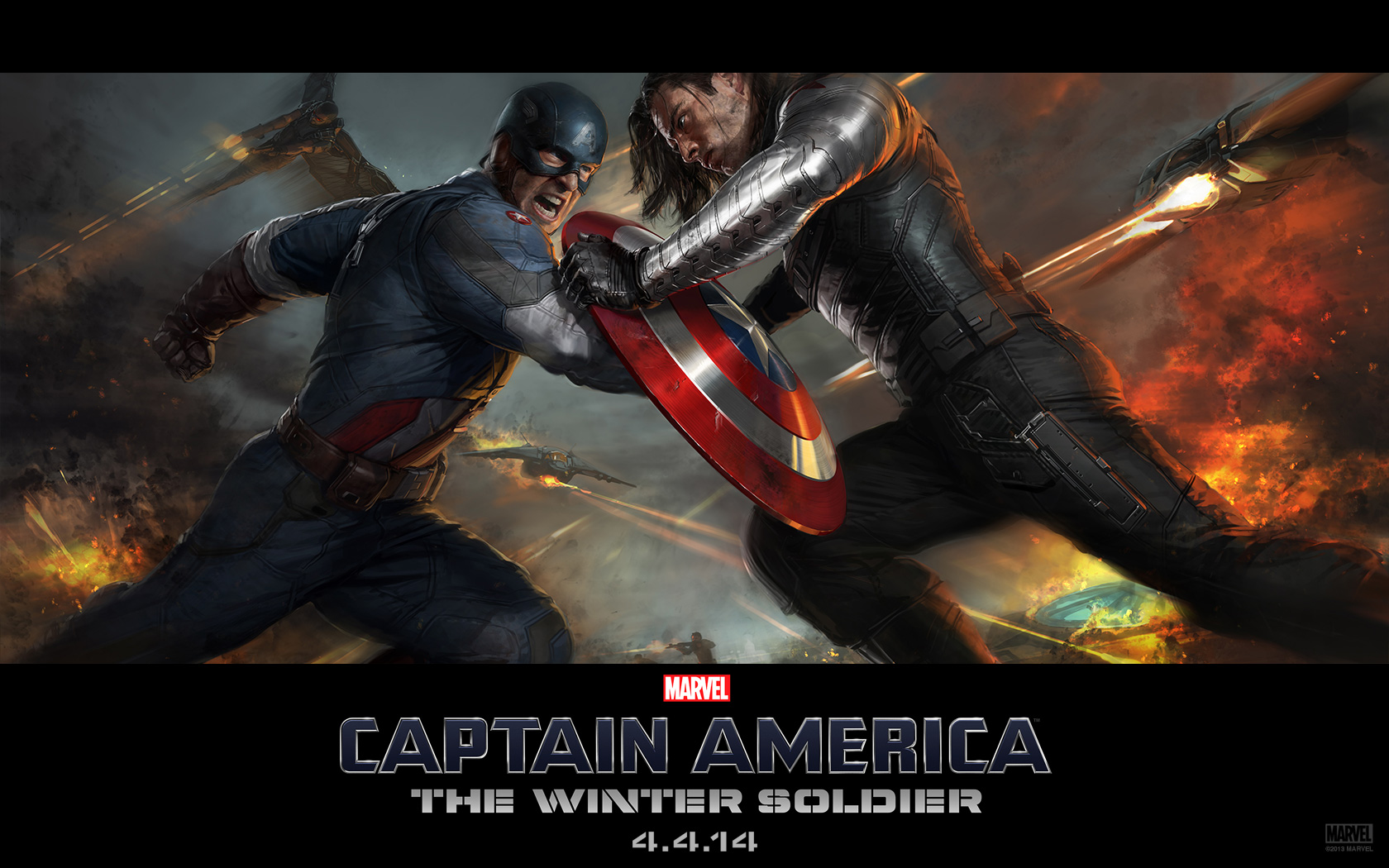 Download HQ Captain America The Winter Soldier wallpaper / Movies / 1680x1050