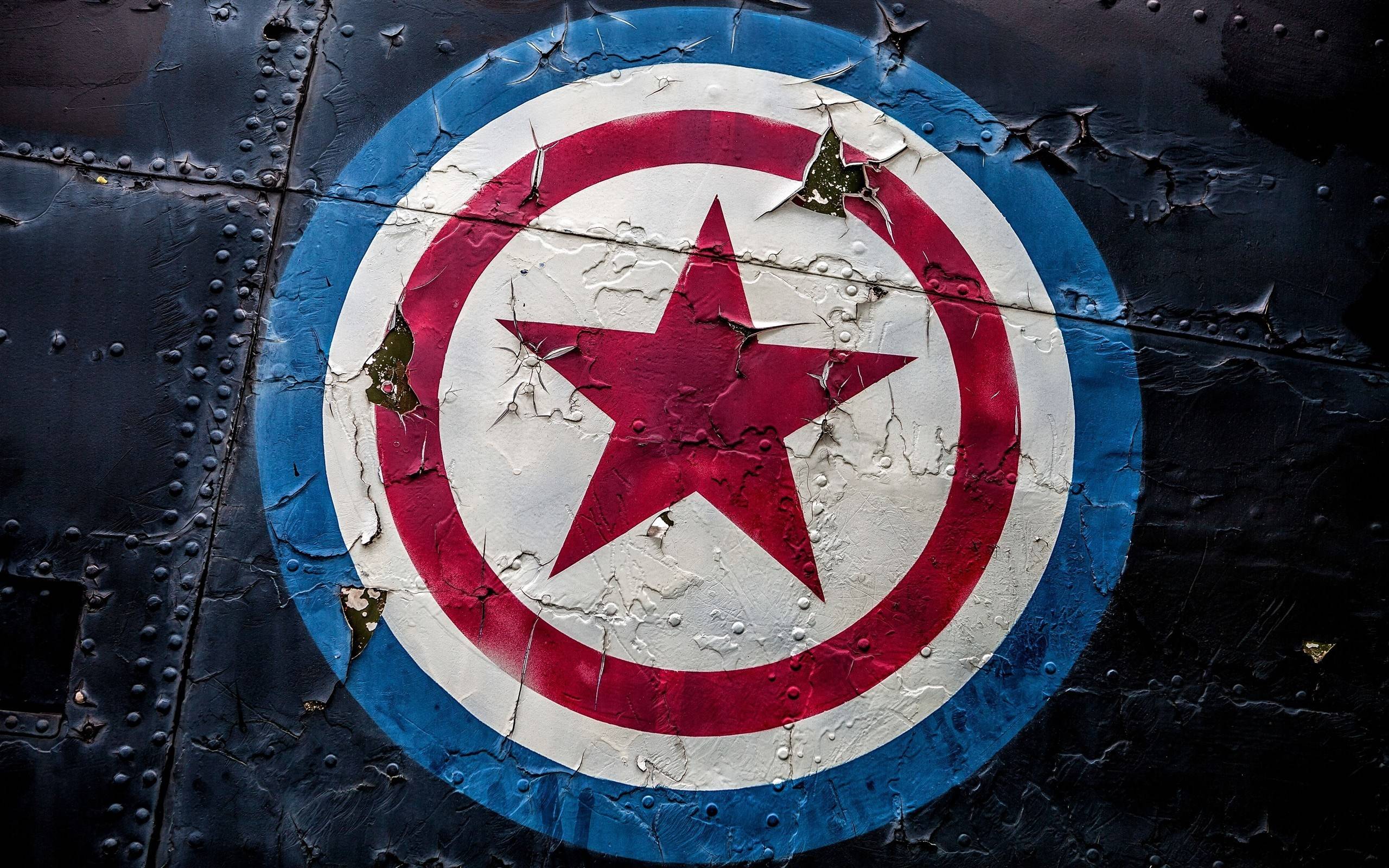 Download HQ Aircraft Sheild Captain America wallpaper / 2560x1600