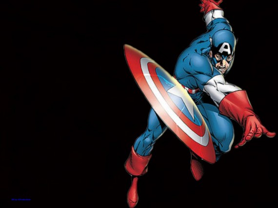 Free Send to Mobile Phone comic books, captain america, america, captain, the shield, red white and blue, first avenger Captain America wallpaper num.4