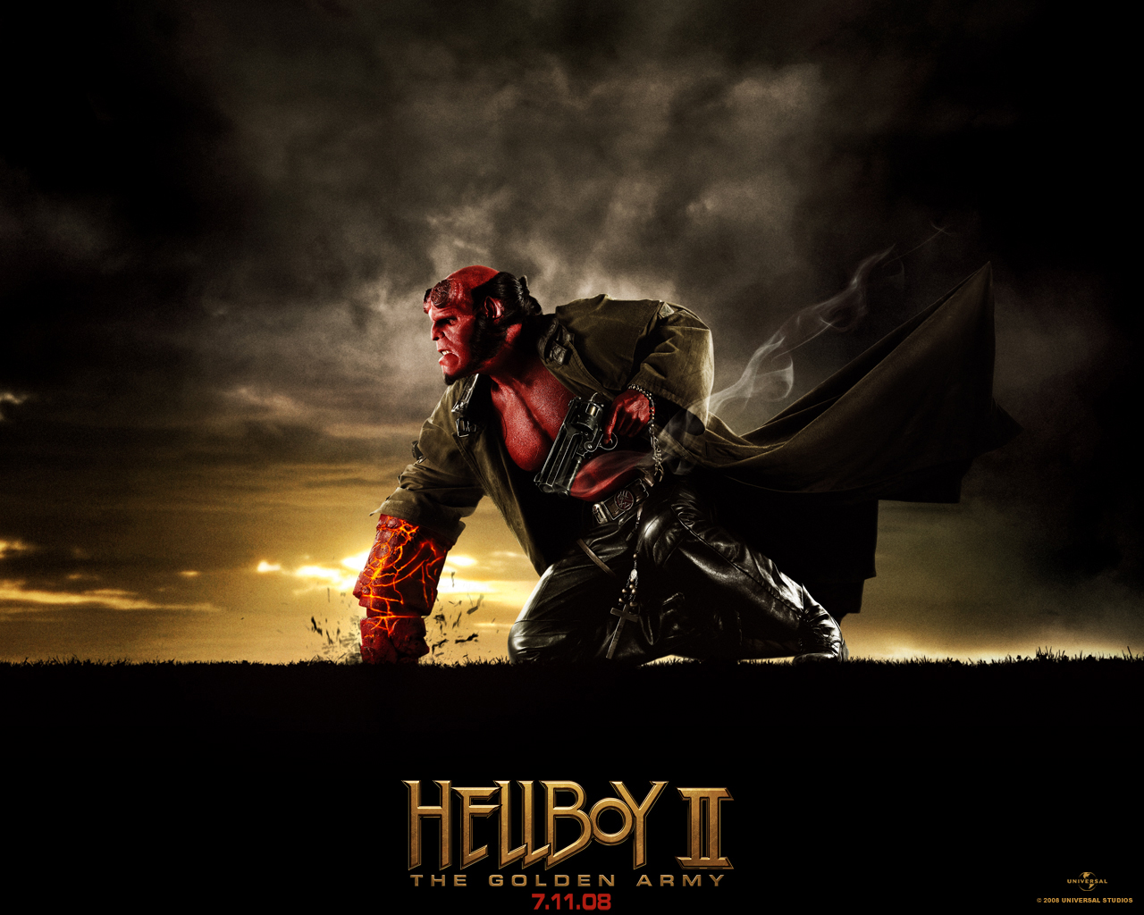 Download HQ Hellboy 2 The Golden Army wallpaper / Movies / 1280x1024