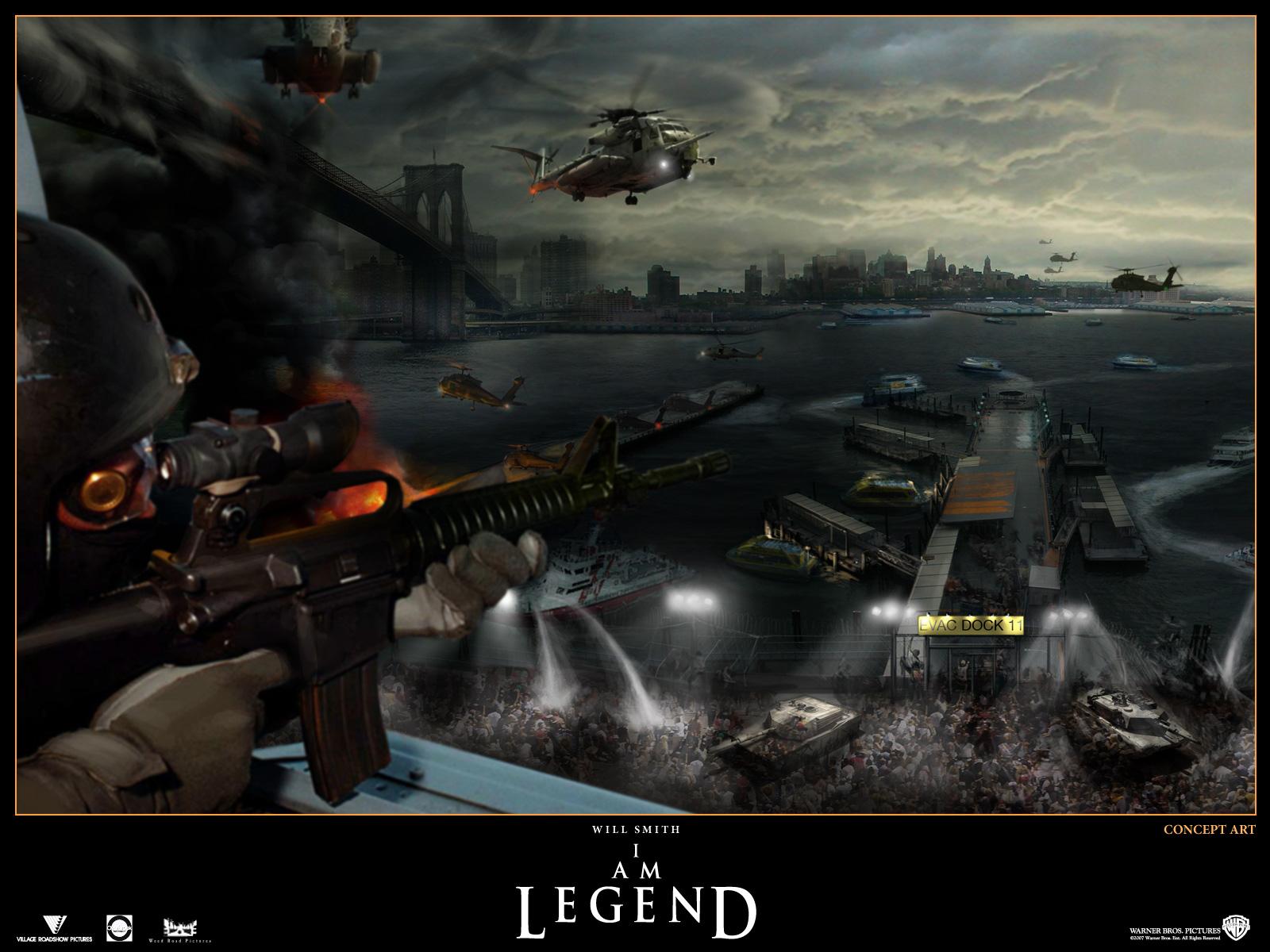 Download HQ Warlike I Am Legend wallpaper / 1600x1200