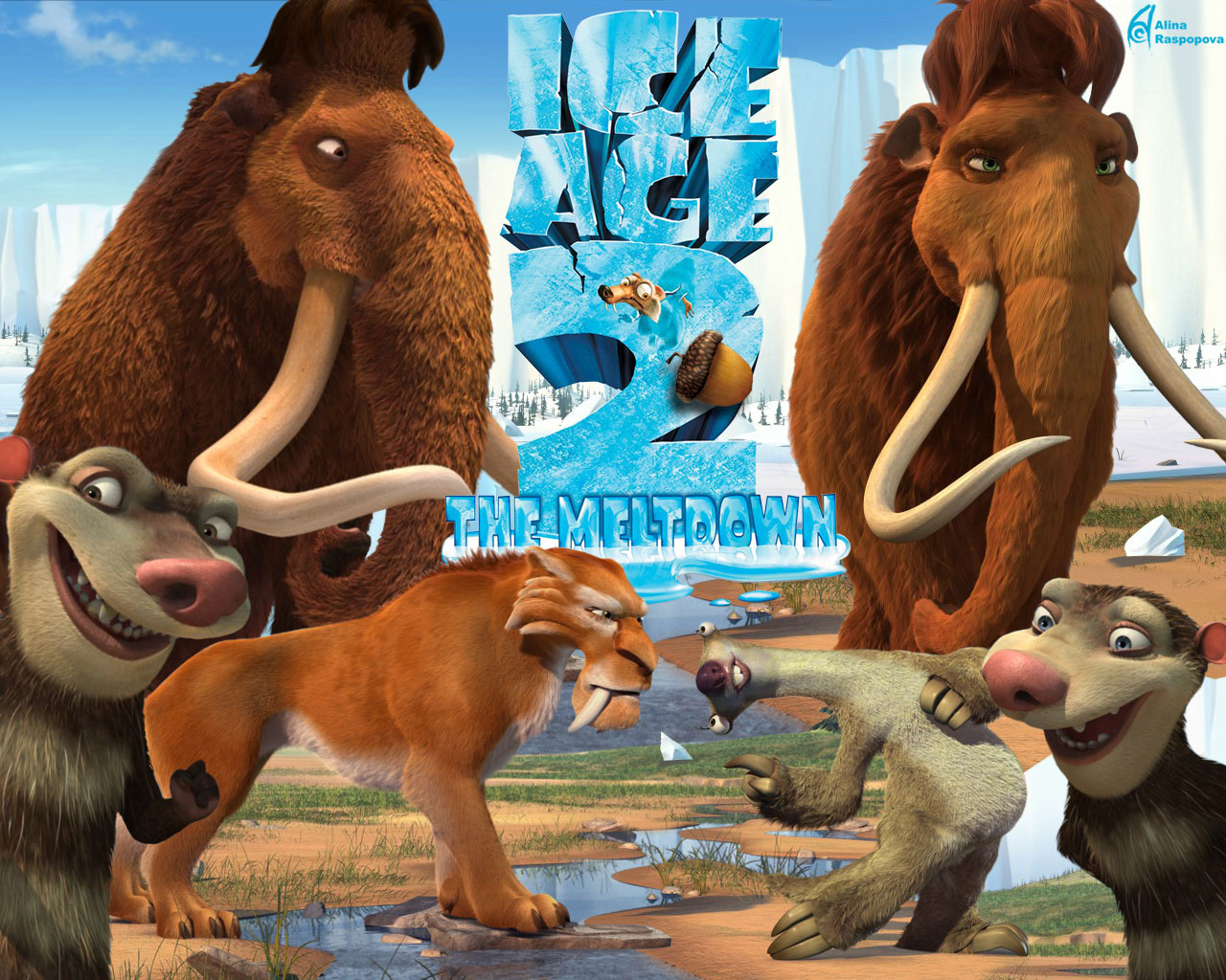 Download HQ Ice Age 2 wallpaper / Movies / 1280x1024