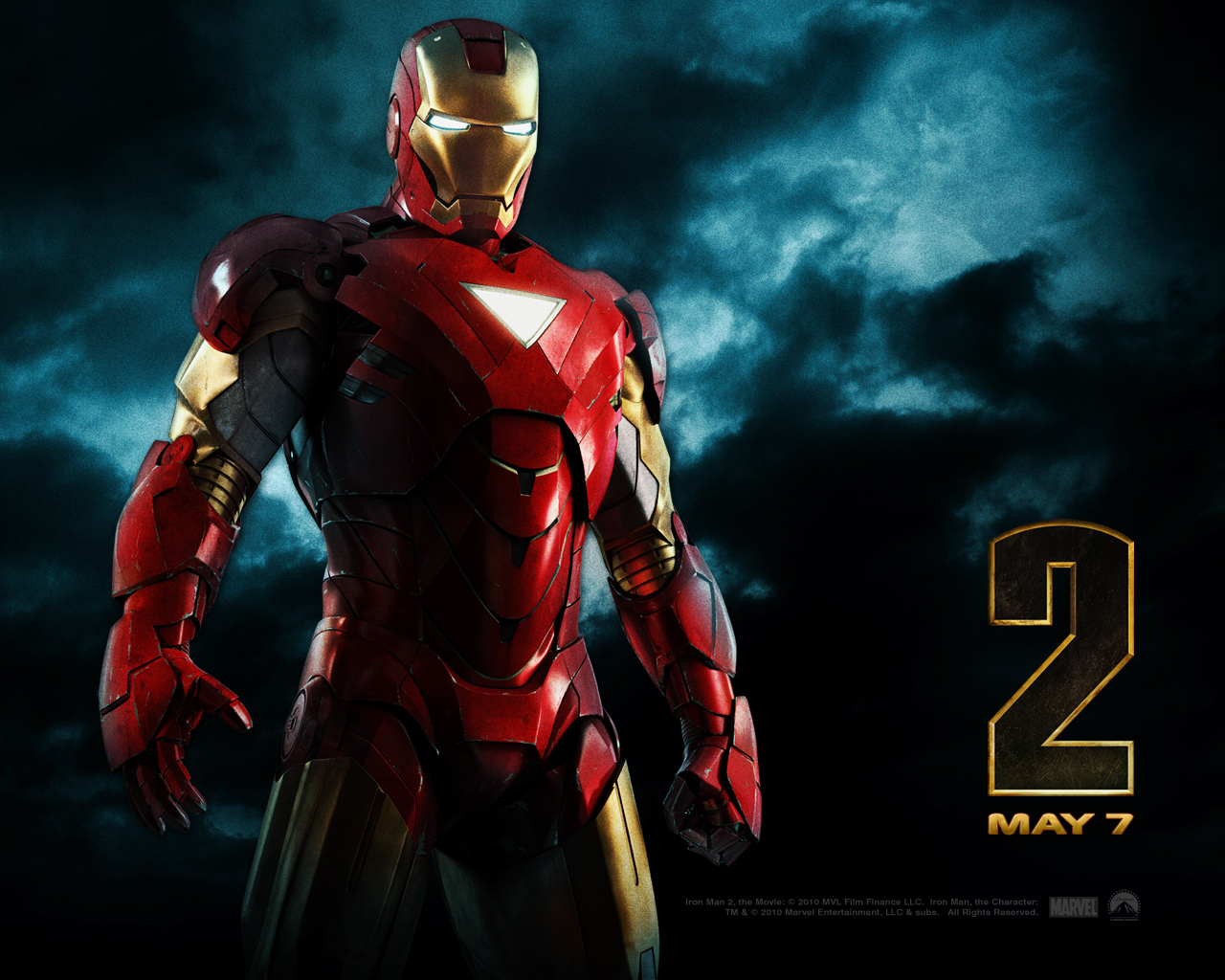 Download HQ red suit Iron Man 2 wallpaper / 1280x1024