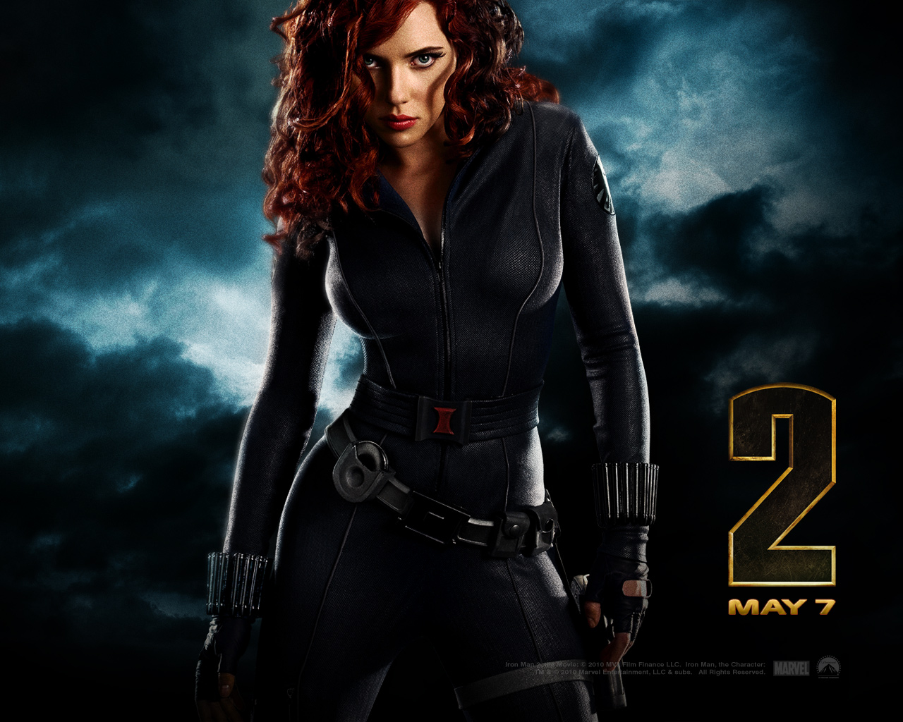 Download High quality Scarlett Johansson Iron Man 2 wallpaper / 1280x1024