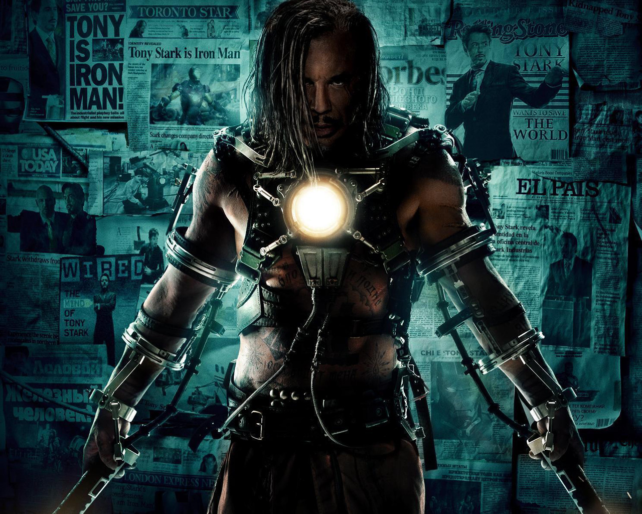 Download HQ Mickey Rourke Iron Man 2 wallpaper / 1280x1024
