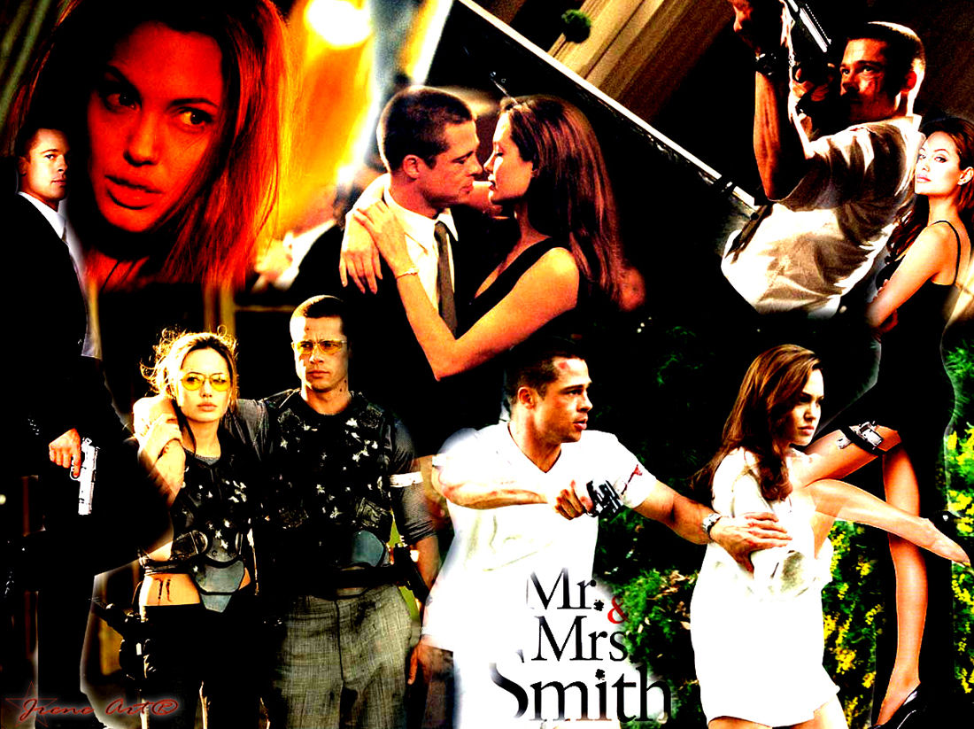 Full size Mr And Mrs Smith wallpaper / Movies / 1100x823