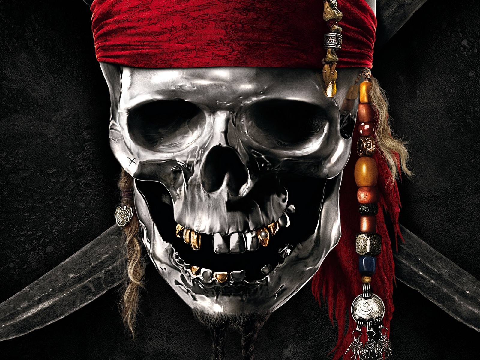Download full size skull Pirates of the Caribbean 4 On Stranger Tides wallpaper / 1600x1200