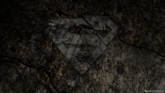 Free Send to Mobile Phone Superman, Logo, Rocks, Cracked Superman wallpaper num.10