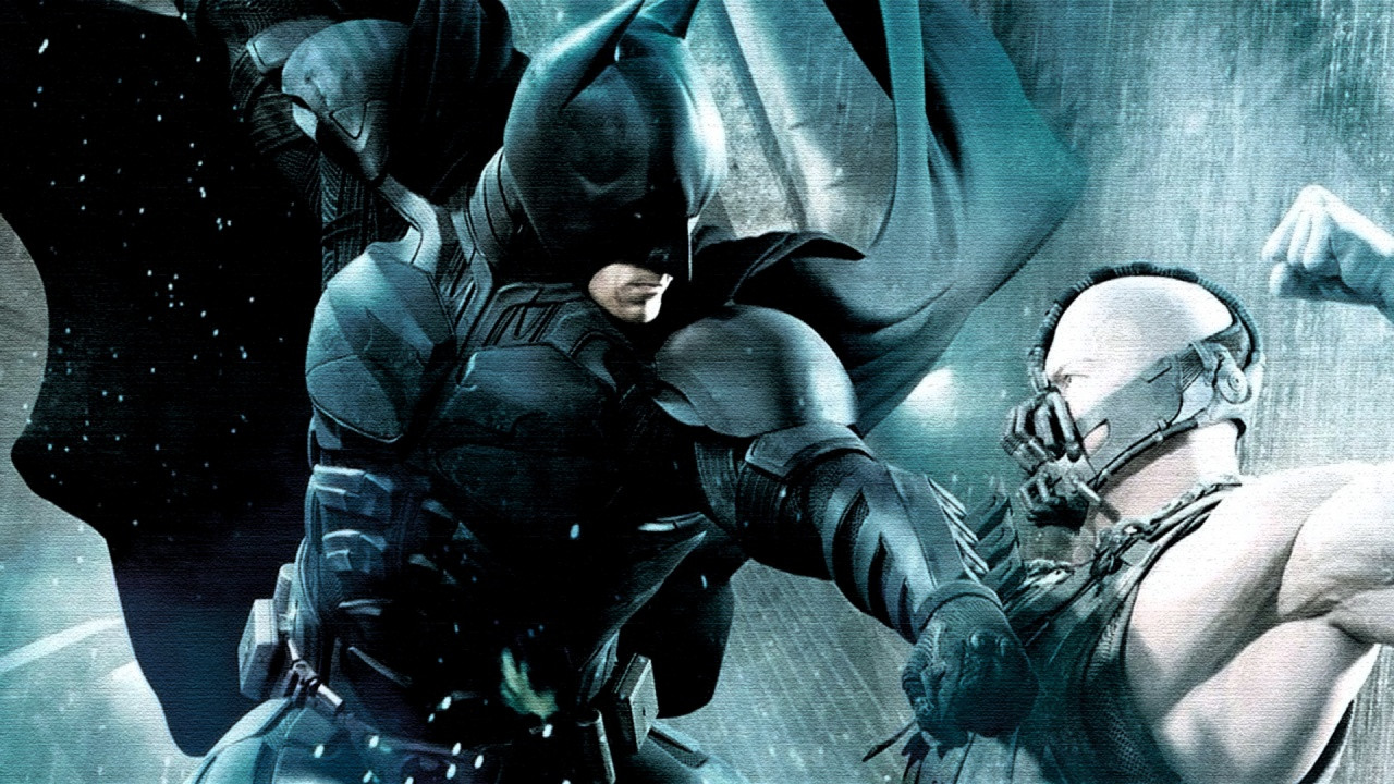 Download full size Batman vs Bane The Dark Knight Rises wallpaper / 1280x720