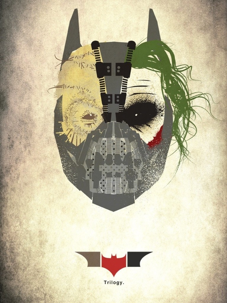 Download High quality Batman trilogy (iPhone & iPods) The Dark Knight Rises wallpaper / 768x1024