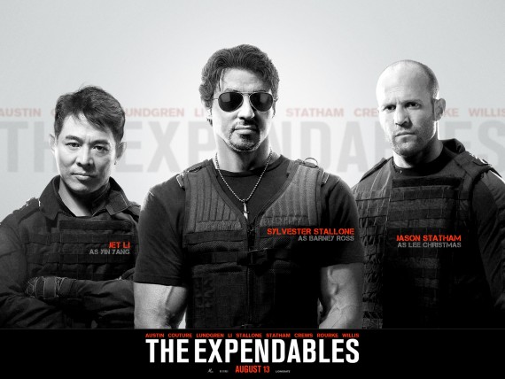 Free Send to Mobile Phone Jet Le & Sylvester Stallone & Jason Statham The Expendables wallpaper num.3