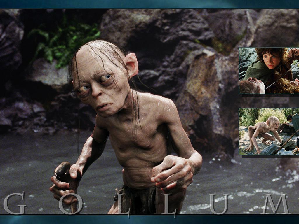 Full size Gollum The Lord of the Rings The Two Towers wallpaper / 1024x768