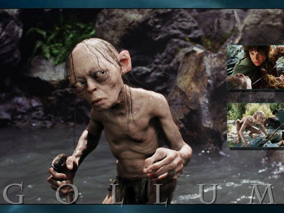 Free Send to Mobile Phone Gollum The Lord of the Rings The Two Towers wallpaper num.1