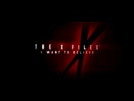 Black background / The X-Files I Want to Believe