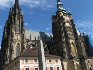 Saint Vitus Cathedral in Prague Panorama / Architecture
