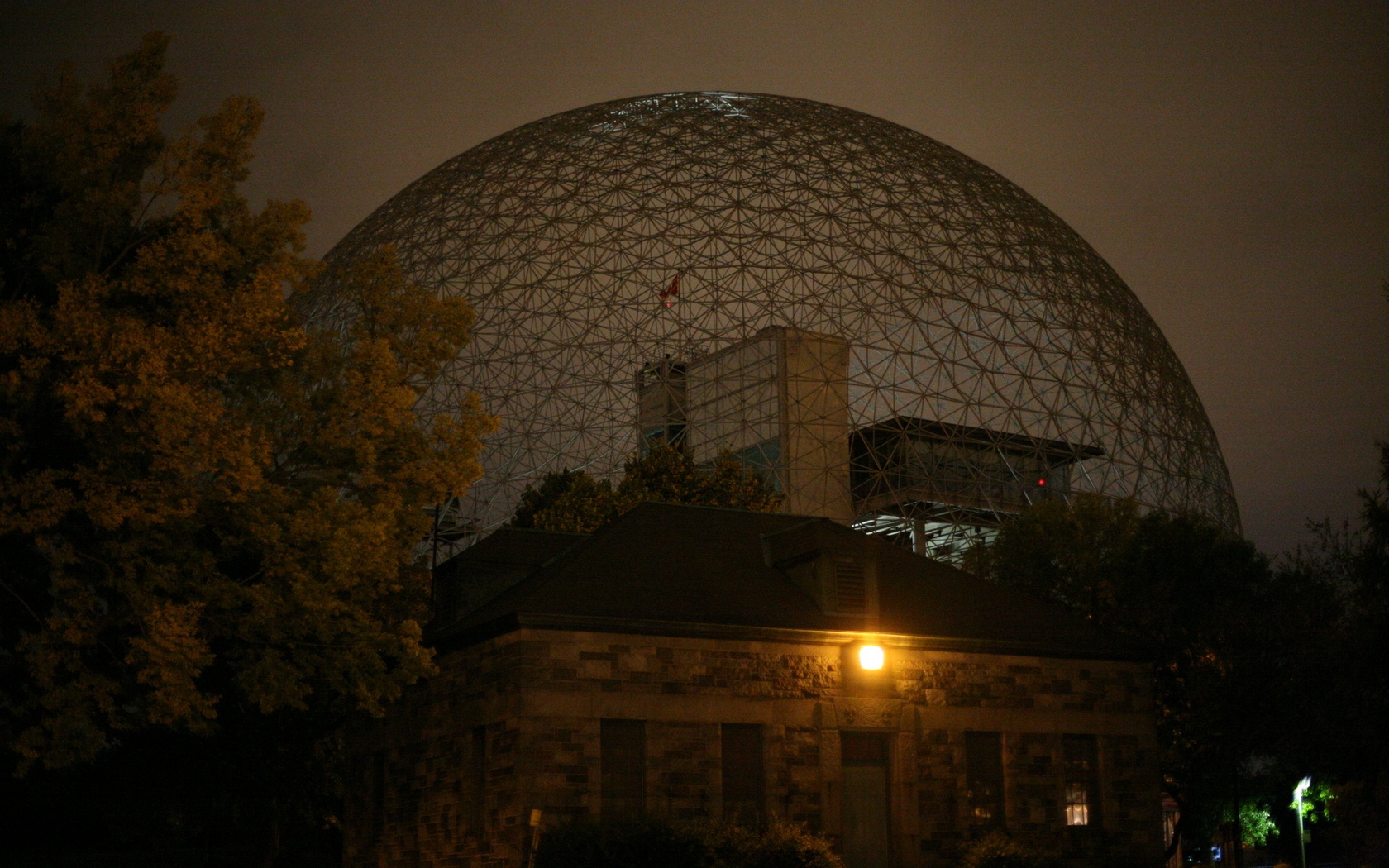 Download HQ Biosphere, Parc Jean Drapeau, Montreal, Canada Architecture wallpaper / 1680x1050