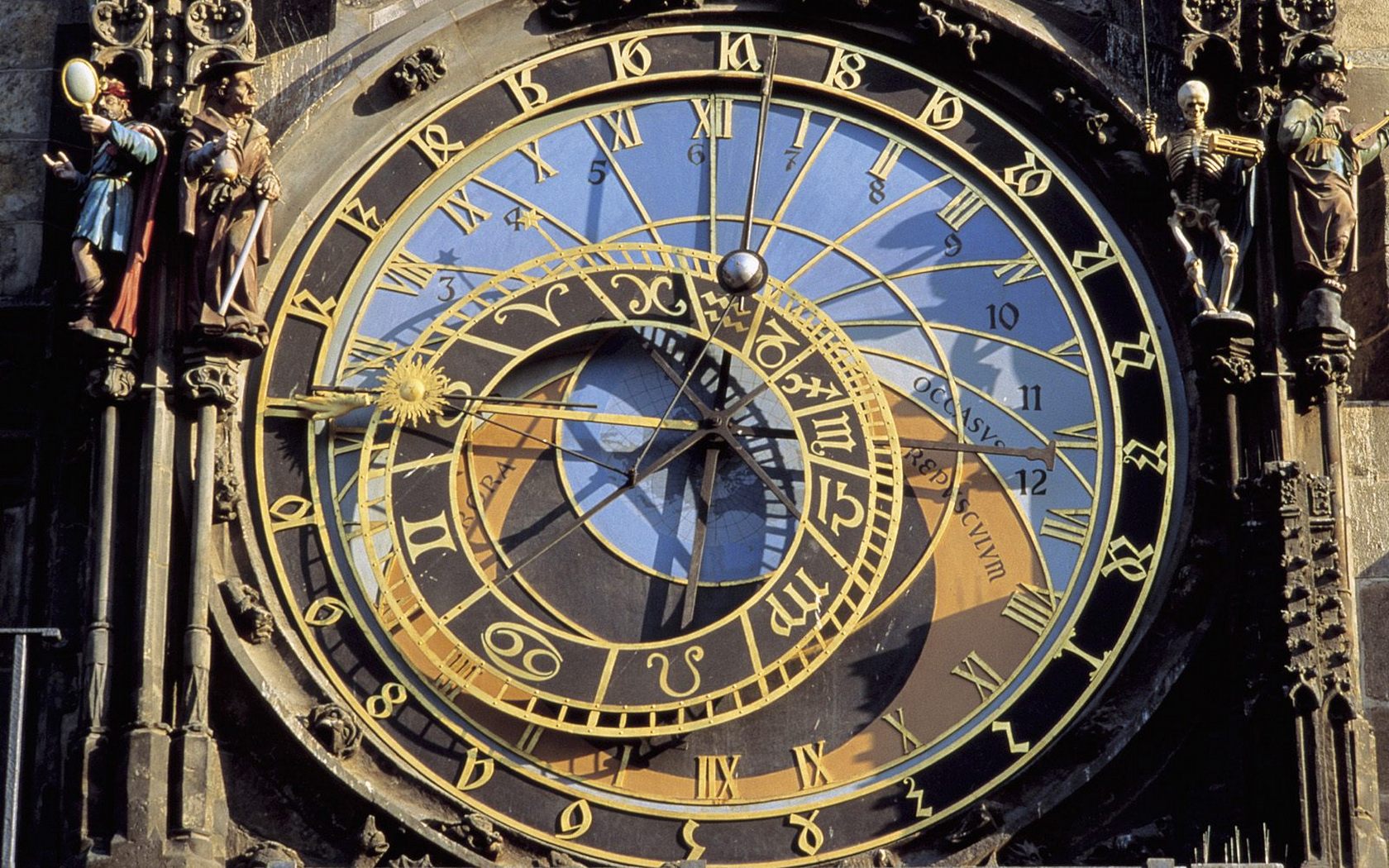 Download full size Astronomical clock, Prague Architecture wallpaper / 1680x1050