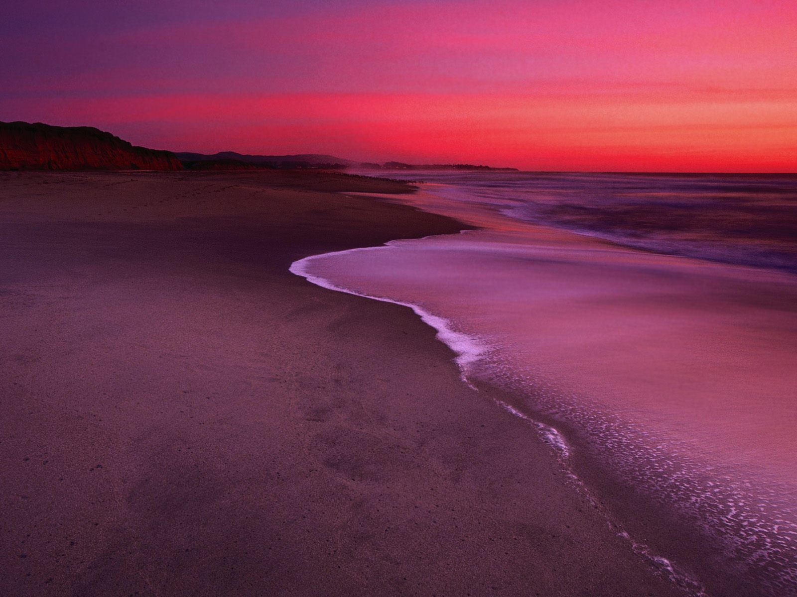 Download full size Dunes Beach, Half Moon Bay, California Beaches wallpaper / 1600x1200
