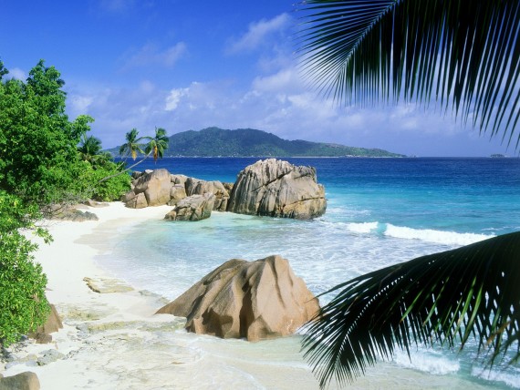 Free Send to Mobile Phone Anse Patate, La Digue, Seychelles Beaches wallpaper num.76