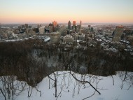Montréal\'s winter sunset / Cities