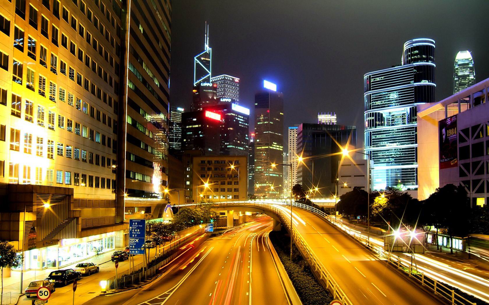 Download HQ Hong Kong Cities wallpaper / 1680x1050