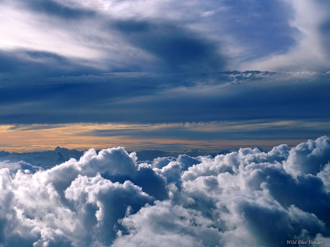 Full size Clouds wallpaper / Nature / 1152x864