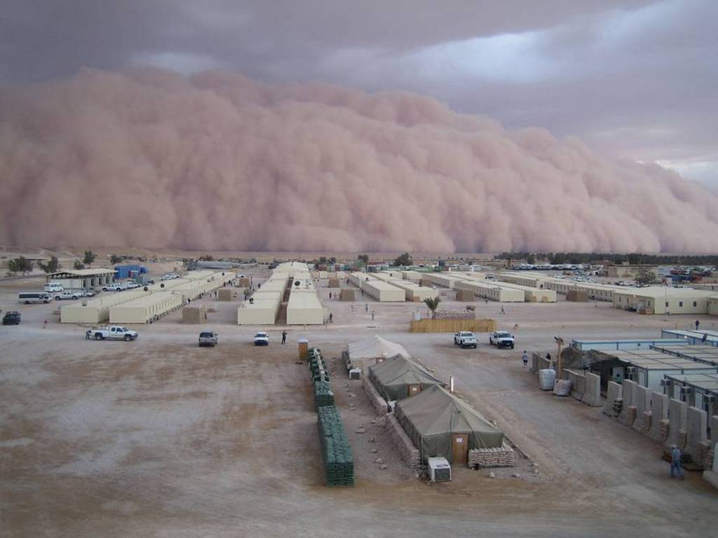 Download Desert Sand Storm Deserts wallpaper / 1024x768