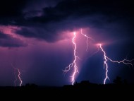 Download Lightning Storm, Near the Petrified Forest National Park, Arizona / Forces of Nature
