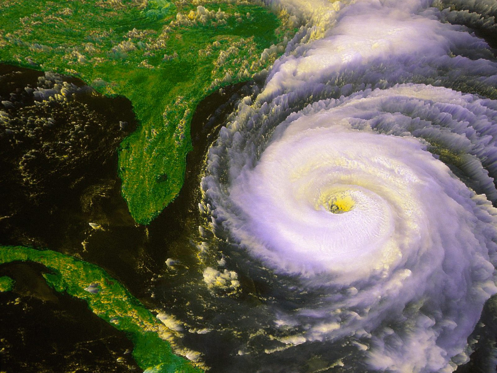 Download full size Hurricane Fran, September 4, 1996 Forces of Nature wallpaper / 1600x1200