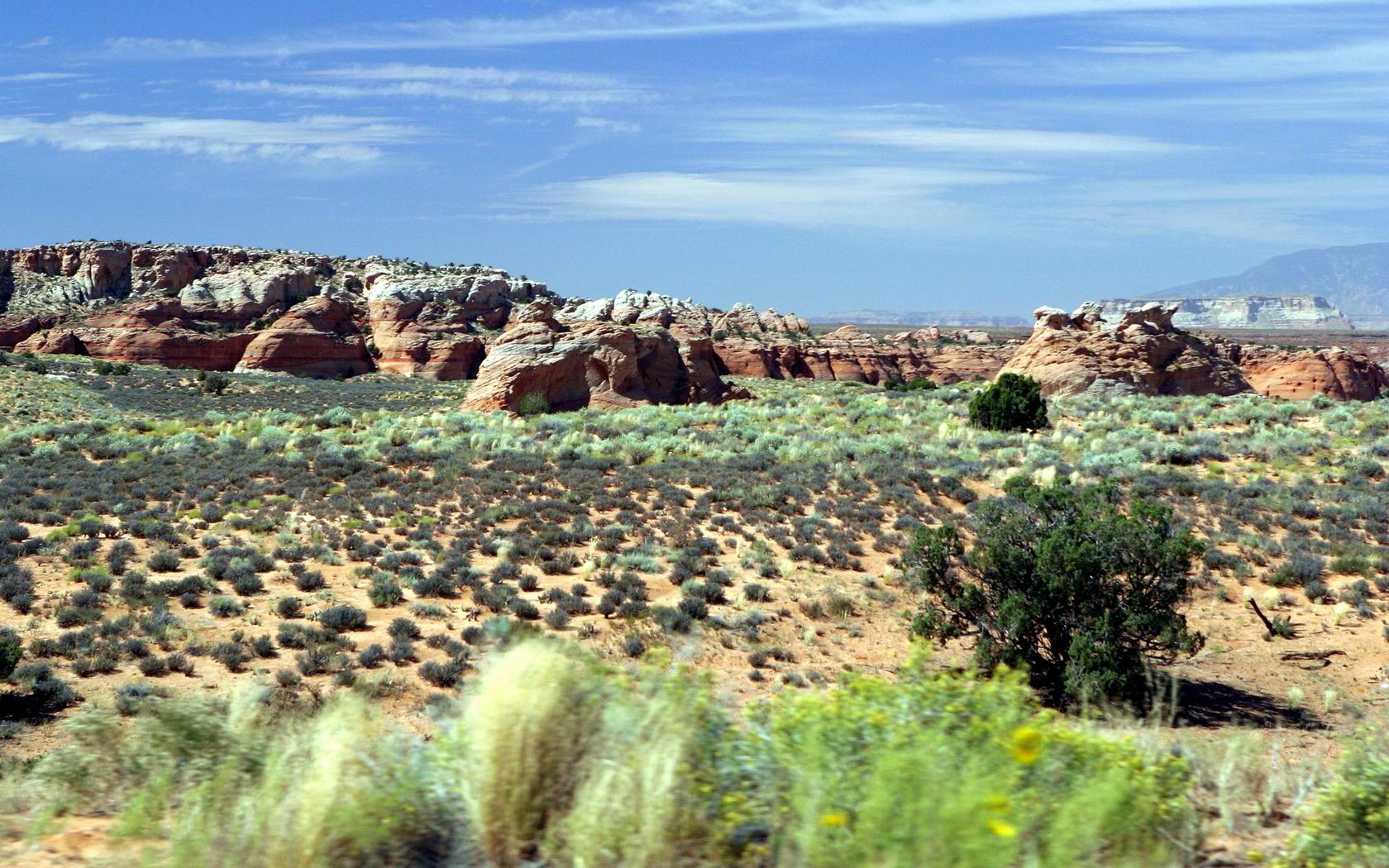 Download HQ Nevada desert, USA Landscape wallpaper / 1680x1050