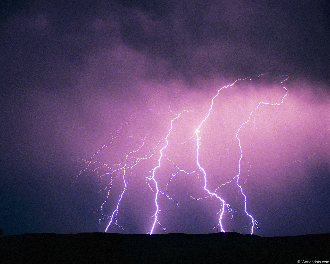 Download HQ Lightnings wallpaper / Nature / 1280x1024