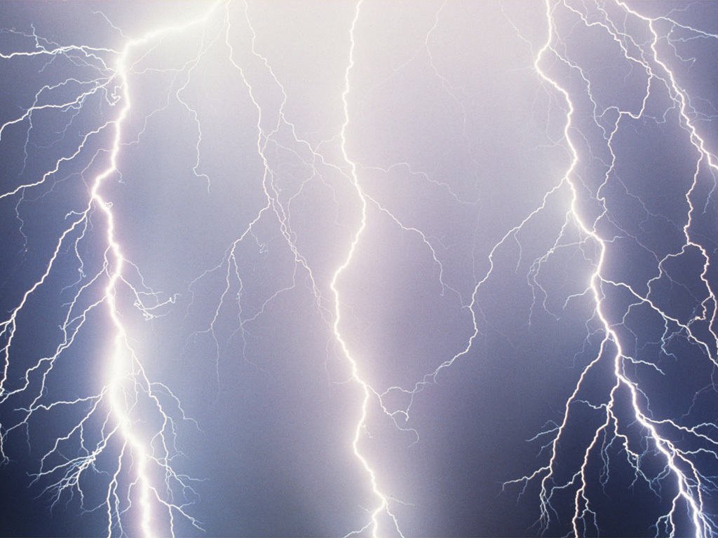Download Lightnings / Nature wallpaper / 1024x768