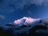 Annapurna II (7937m) from Ghyaru Marsyangdi Valley, Himalayas, Nepal / Mountains